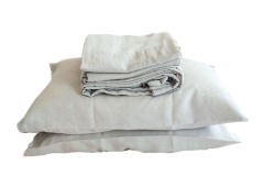 Vintage washed 100% French Linen Bed Sheets Wholesale