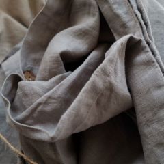 Grey Color Stone washed flax linen bedding set /Vintage washed sheet set