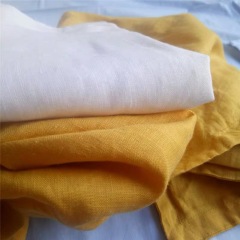 LY stonewashed soft cheap OEKO 100 linen fabric for bed linen rich colors in stock