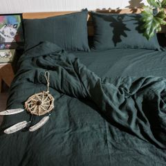 Pure Linen bedding Set 170 gsm Stone Washed Bed Sheet Set Linen Full Sheets Set 100% Stonewashed French Linen