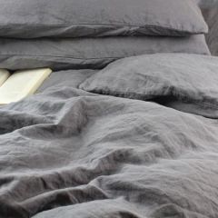 Pure Linen bedding Set 170 gsm Stone Washed Bed Sheet Set Linen Full Sheets Set 100% Stonewashed French Linen