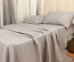 OEKO-TEX wholesale 100% pure french linen bedding set linen duvet quilt cover bed sheet sheet set soft flax linen bedding set