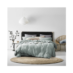 Australia 100% Pure Organic Stone Washed French Linen Bed Sheet Pillowcase Duvet Cover Sets Duvet Covers Sets for King Size