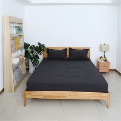 Line Solid Color Plaid Bedding Bed Sheet Sets