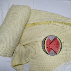 Hot Selling Wholesale Customized Soft Weave 100% Cotton Waffle Blanket