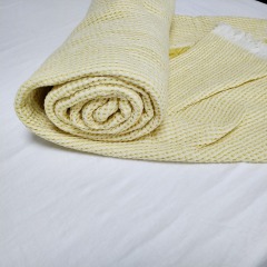 Hot Selling Wholesale Customized Soft Weave 100% Cotton Waffle Blanket
