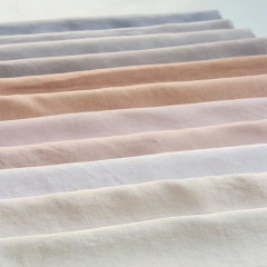 Wholesale OEKO 280CM 110 inch Wide Linen Fabric 100% Pure Linen Bedding Fabric Enzyme Washed Linen Fabric 170GSM