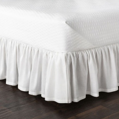 Factory Custom Wholesale Write Soild 100% Linen Bedding Set Bedsheet Bed Skirt