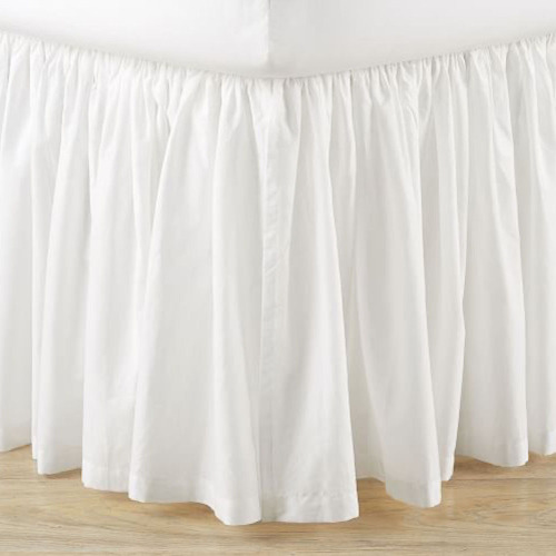 Factory Custom Wholesale Write Soild 100% Linen Bedding Set Bedsheet Bed Skirt