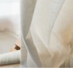 HOT Selling Wholesale 100% French Natural Flax Linen Sheer Custom Window Linen Curtains