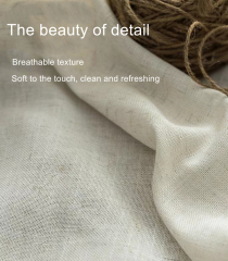 HOT Selling Wholesale 100% French Natural Flax Linen Sheer Custom Window Linen Curtains
