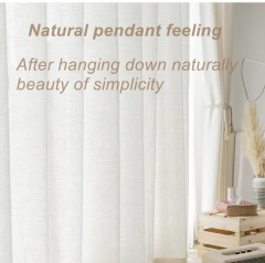 HOT Selling Wholesale 100% French Natural Flax Linen Sheer Custom Window Linen Curtains