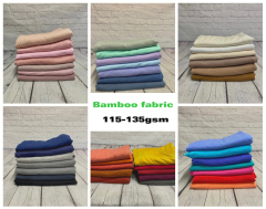 Wholesale Customized100% Organic Bamboo Fiber Fabric For Pillows Cover Bedding HomeTextile