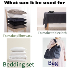 HOT Selling Wholesale 90-400 Gsm Width 290cm 100% French Natural Flax Linen Fabric