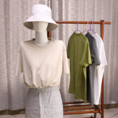 Custom Factory outlet quick-drying comfortable Short Sleeve hemp blank cotton t shirt