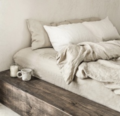 Hot sale french fabric bed linen sheets wholesale bedding duvet cover set bed linen set pure french linen bedding