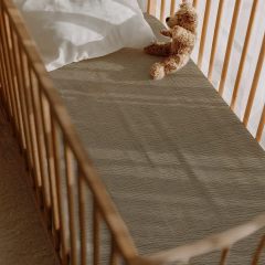 Customized protector Mini Baby Bed Sheet Breathable Organic Cotton Fitted Muslin Baby Crib Sheets