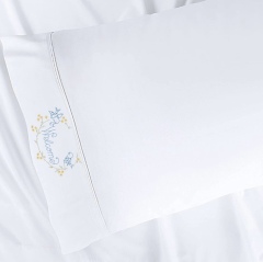 Wholesale Customized Linen Cotton Bamboo Hemp Fabric Embroidery Pillowcase