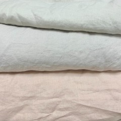 HOT SELLING HIGH QUALITY 100% LINEN YARN PLAIN DYED FABRIC