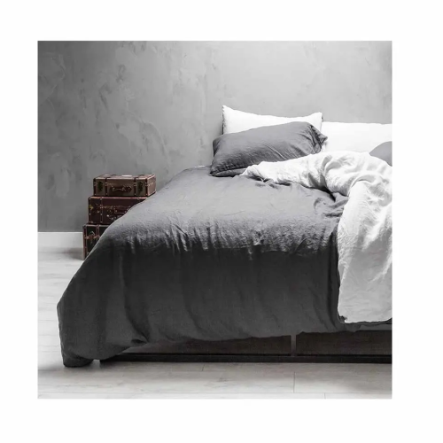 Luxury Bedding Set Twin Queen King Size Bed Linen 100% Linen Hotel Fitted Bed Sheet Flat Sheet Set