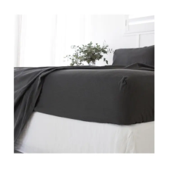 Luxury Bedding Set Twin Queen King Size Bed Linen 100% Linen Hotel Fitted Bed Sheet Flat Sheet Set