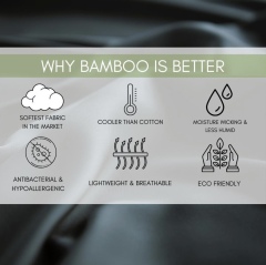 Bamboo Pillow Case Bed Sheets Bedsheet 100% Bamboo Fiber Bamboo Lyocell Bedding Set