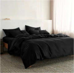 Wholesale Customized Plain WinterChristmas Bed Sheets Luxury Bedding Set 100% Cotton Blank And Gray