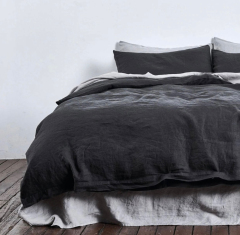 Wholesale Customized Plain WinterChristmas Bed Sheets Luxury Bedding Set 100% Cotton Blank And Gray