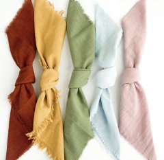 Serviettes De Table Pour Mariage En Tissu Dinner Fabric Wedding Table Linen Napkin Cloth Napkins Custom Embroidery For Wedding