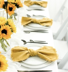 Serviettes De Table Pour Mariage En Tissu Dinner Fabric Wedding Table Linen Napkin Cloth Napkins Custom Embroidery For Wedding