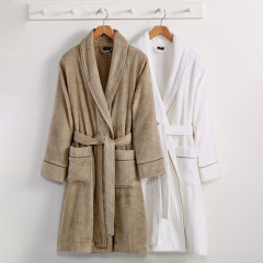 High Quality Luxurious Soft Men And Woman Organic Bamboo Bathrobe Breathable Bath Robe