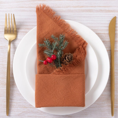 Custom Cotton Linen Table Napkin Wholesale Multi Colors Plain Cheesecloth Cloth Napkins for Wedding Hotels Party
