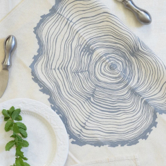 Pure French Linen cotton fabric Napkin wholesale solid yarn dye print linen napkins for wedding party