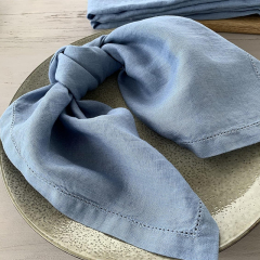 High Quality Stone Washed 100% Natural Color Flax linen Table Napkins/Cheap Flax Napkin