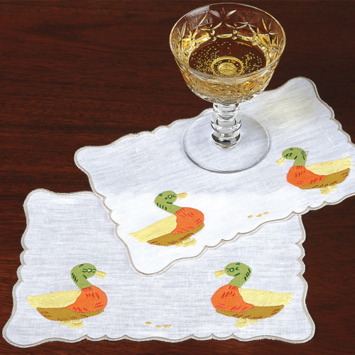Embroidered Table Napkin For Christmas Wedding Party Absorbent Cotton Linen Home Cloth Napkins Tea Towel Kitchen Dining