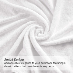 5 star hotel towels white custom logo bathroom linen 100% cotton face hand bath hotel towel set