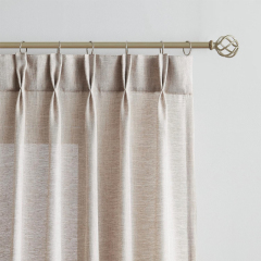 100% French Linen Curtain natural Flax linen sheer custom window curtains for the living room