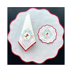 Most Selling Items Linen Embroidered Dinner Custom Table Napkin for Wedding Good 100% Cotton Plain Dyed OEM Service or Stock