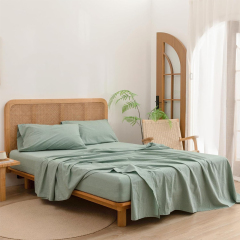 wholesale customization 100% Biodegradable Flax French linen 100% linen duvet cover sets pure linen bed sheet bedding set