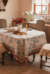Custom Eco Friendly Kitchen Cloth Dinner Linen Tablecloth Printed Tablecloth