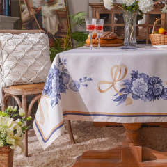 Custom Eco Friendly Kitchen Cloth Dinner Linen Tablecloth Printed Tablecloth