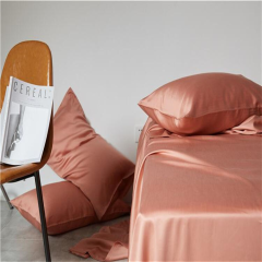 Wholesale Super Soft 4pcs Solid Grey Cooling 100% Bamboo Fiber Hotel Use Bed Duvet Pillow Fitted Sheets Set 300TC