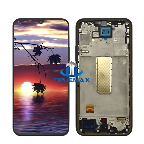 Mobile Phone Lcd Touch Screen Digitizer Assembly with Frame for Samsung Galaxy A34
