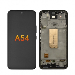 Mobile Phone Lcd Touch Screen Digitizer Assembly with Frame for Samsung Galaxy A54