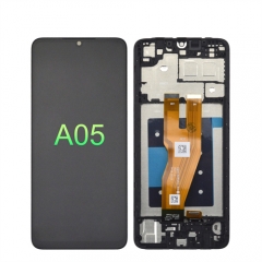 for Samsung galaxy a05 pantalla para lcd dispaly ekran with Frame mobile phone replacement screen