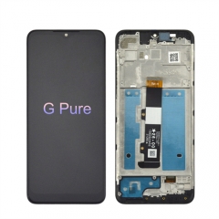 for Motorola Moto G Pure LCD Screen Display With Frame