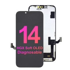 for iPhone 14 HGX Diagnosable OLED Soft Screen Lcd Display