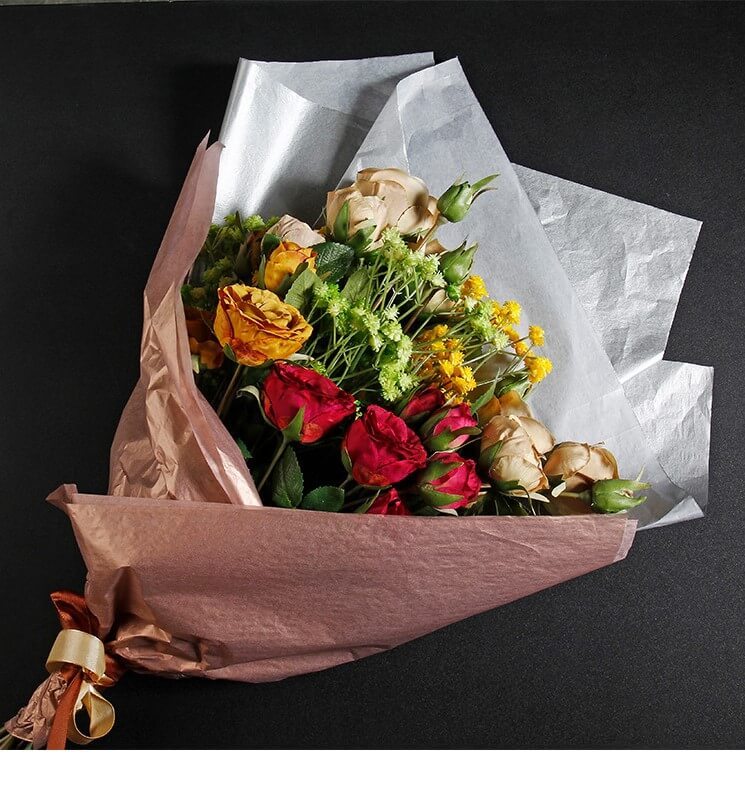 Stock 17gsm Metallic Tissue Paper 500pcs/lot