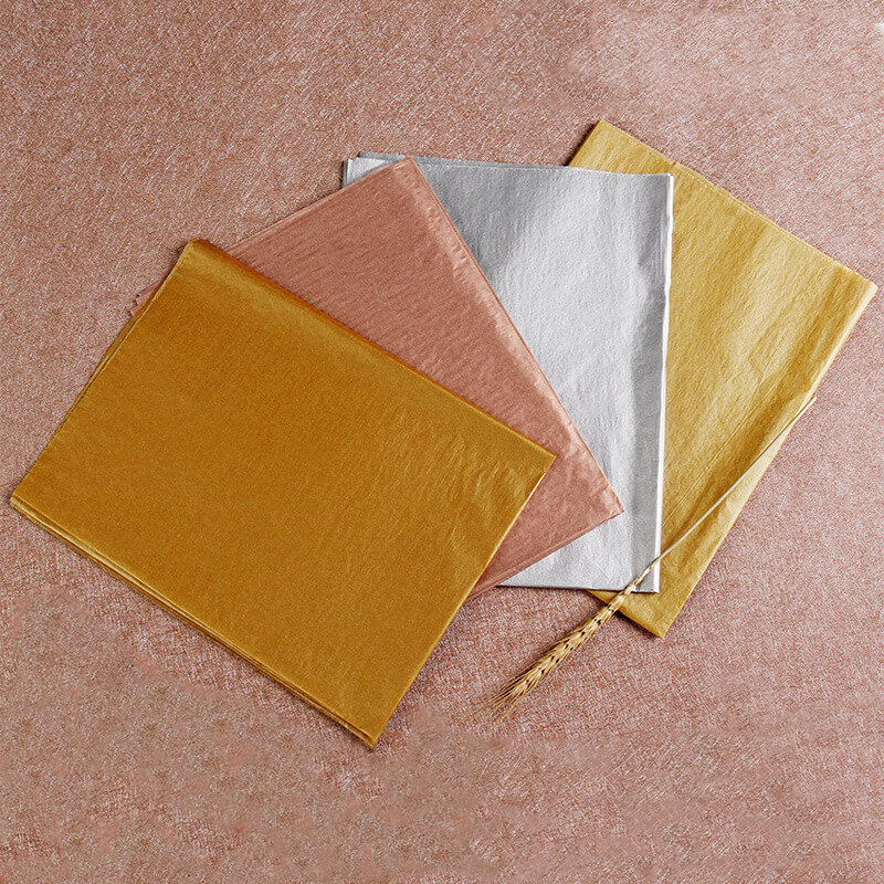 Stock 17gsm Metallic Tissue Paper 500pcs/lot