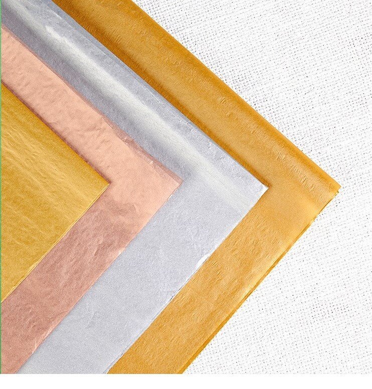 Stock 17gsm Metallic Tissue Paper 500pcs/lot
